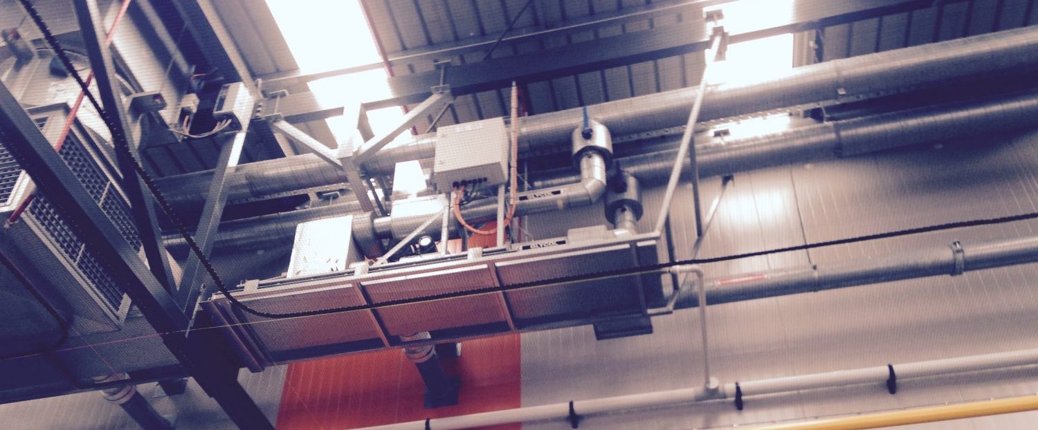 ceiling of a central refrigeration plant