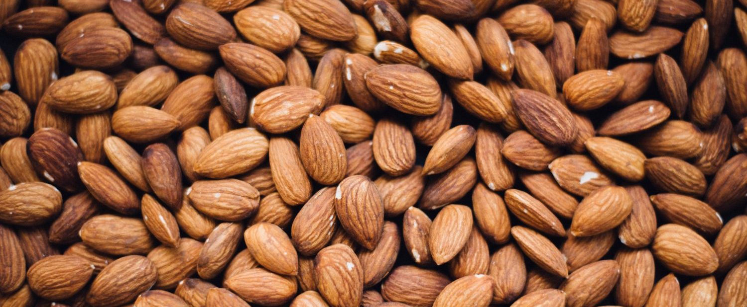 a pile of almonds