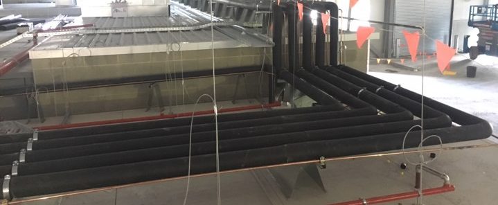 industrial refrigeration distribution centre with equipment