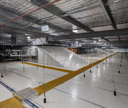roof space of an industrial refrigeration distribution centre