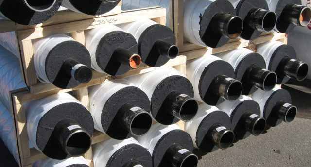 multiple pipes stacked on top of each other