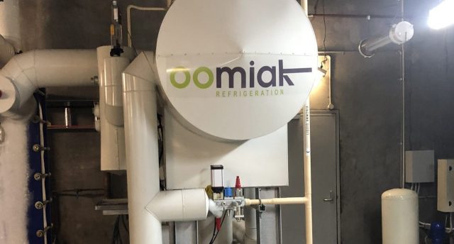 glycol chiller and reticulation circuit with oomiak business logo on it