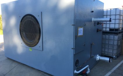 an oomiak high-humidity fast cooler on site ready to be installed by a technician
