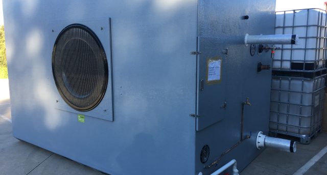 an oomiak high-humidity fast cooler on site ready to be installed by a technician