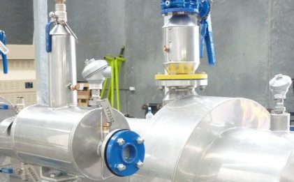 an industrial refrigeration gas conditioning skid