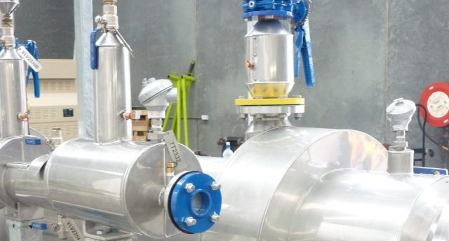 an industrial refrigeration gas conditioning skid