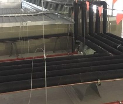 industrial refrigeration distribution centre with equipment