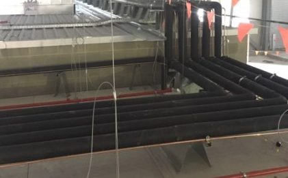industrial refrigeration distribution centre with equipment